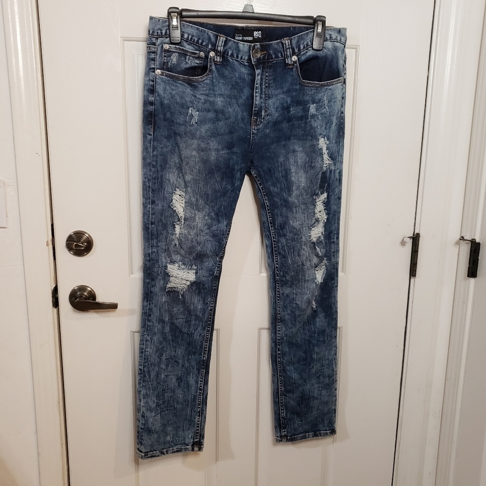 RSQ Sz34/30 Mens Seattle Skinny Tapered Jeans